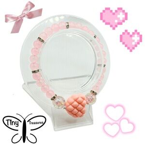 🩷Pastel Heart Glass Bracelet🩷